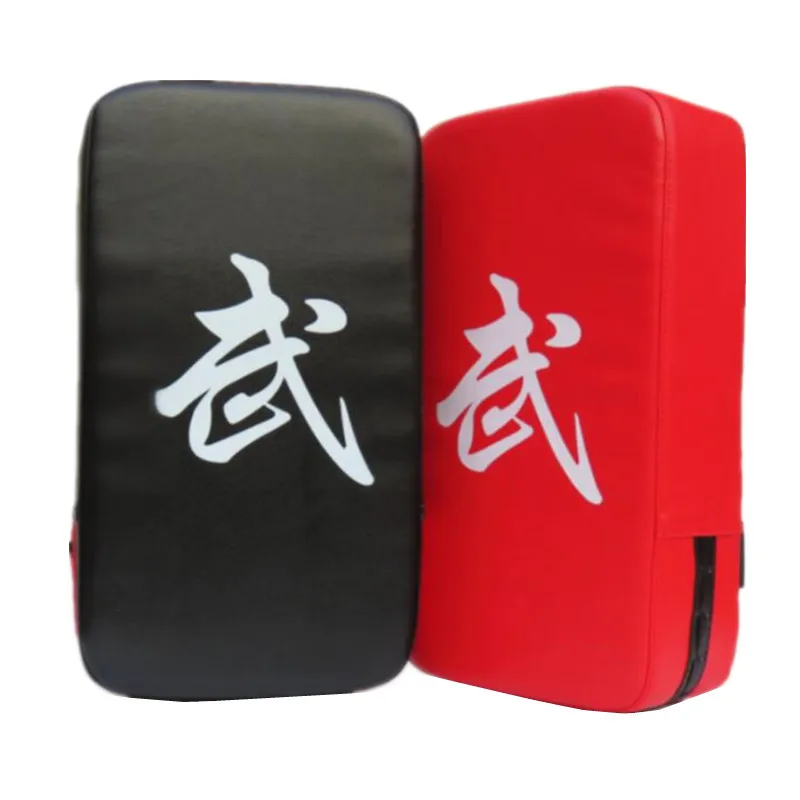 

PU Leather Muay Thai Kick Boxing Taekwondo Sanda Martial Arts Training Pads Punch MMA Foot Target Pad Equipment