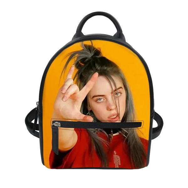 CDZHL735Z4 Thikin Billie Eilish рюкзак для девочек леди мочила Мини Кожаный школьный рюкзак студенческий туристический в стиле преппи сумка для девочек - Цвет: CDZHL735Z4