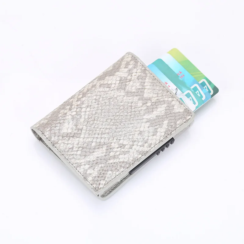 Customizable Slim Leather & Metal Pop-Up Wallet