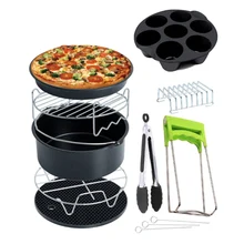 Новинка, для возраста от 9 шт./компл. 8 дюймов аэрофритюрница для приготовления блюд без форма для выпекания стойки аксессуары для Gowise Phillips Cozyna Secura Airfryer 4,2 5.8QT