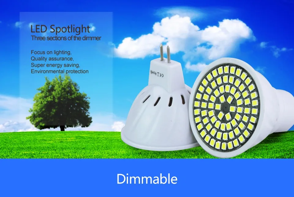 LED MR16 GU10 WHITE WARM WHITE  (1)