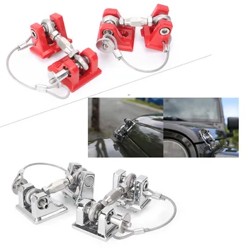 

For Jeep Wrangler JK Car Engine Cover Lock Hood Latch Catch Kit 2007 2008 2009 2010 2011 2012 2013 2014 2015 2016 2017 2Pcs