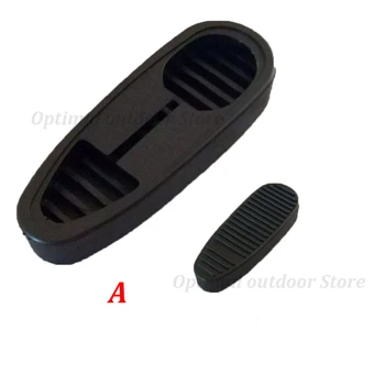 

TOtrait Ribbed Stealth Slip Tactical Recoil Pad Anti-slip Rubber Combat Butt Pad Fit M4 AR 15 T6 AK 47 Hunting Accessories black