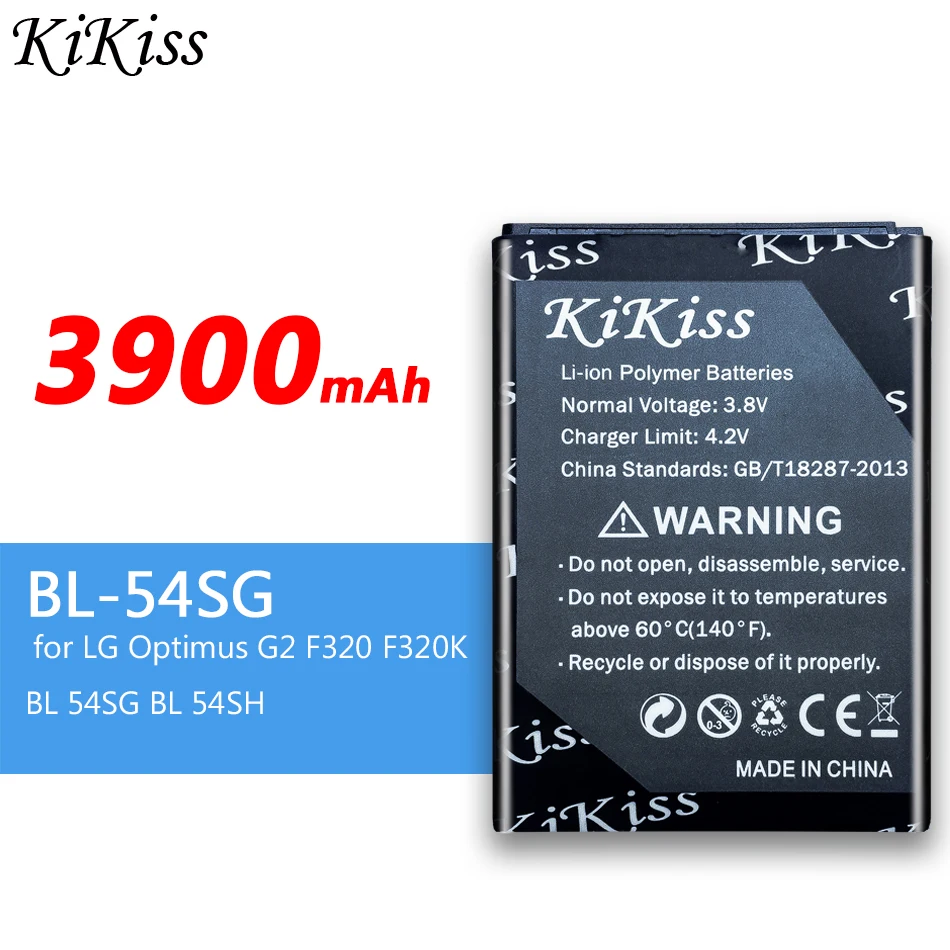 For LG G2 F320 F340L H522Y 3900mAh F260 D728 D729 H778 H779 D722 Lg90 D410 Battery G3c Mobile Phone BL-54SH BL-54SG | Мобильные