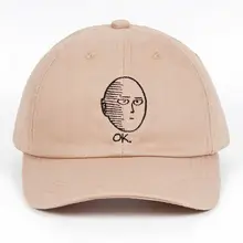 Напечатанный один удар-человек папа шляпа хлопок Бейсболка поклонник Аниме Вышивка смешные шляпы
