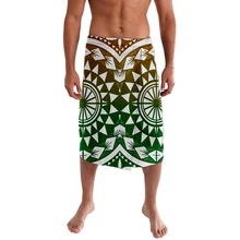 

Polynesian Samoa ie faitaga Black Red Good Quality Hot Selling Young Men Sulu Custom On Demand Free Shipping