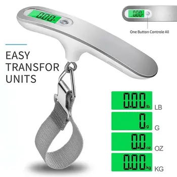 

50kg 110LB Mini Digital Luggage Scale Electronic scale Steelyard Weight Balance suitcase Travel bag Hanging Scale