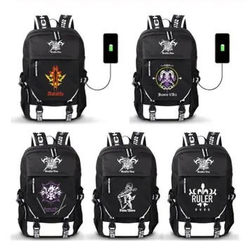 

Fate Stay Night Saber Anime USB Port Backpack Boy Girls Men Women Bag Travel School Bag Teenager Laptop Book Bag Mochila