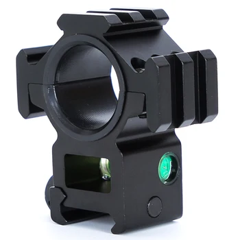 

20mm Rail Single Ring Triple Sides Scope Mounts with Bubble Level