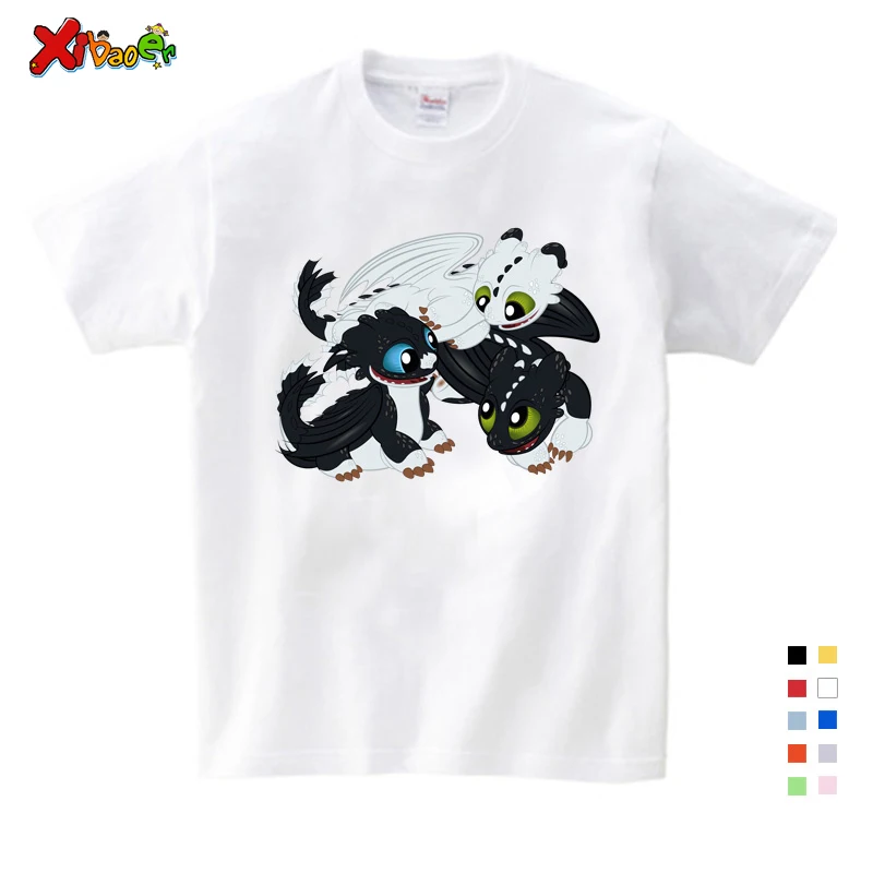 T-shirt Детские толстовки с капюшоном; детские толстовки с капюшоном «Как приручить дракона»; спортивная одежда; повседневная одежда; детские толстовки и свитера - Цвет: T-shirt