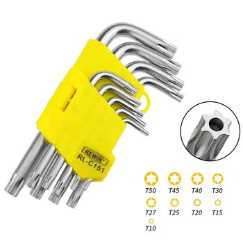 

New Hex Wrenches High quality Practical 9-piece set Chrome vanadium steel 9 Pcs
