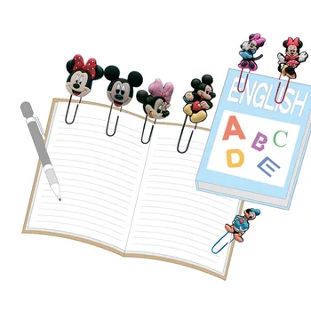 

25pcs Cartoon Mickey Bookmarks for Books Minnie Paper Clips Page Holder School Office Supply Stationery for Kids Teacher Gifts