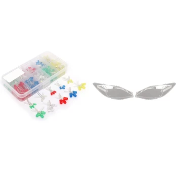 

250Pcs m 5mm Led Light Assorted Emitting Diode & 1Pair Car Front Headlight Cover for Mazda 3 M3 2011-2015