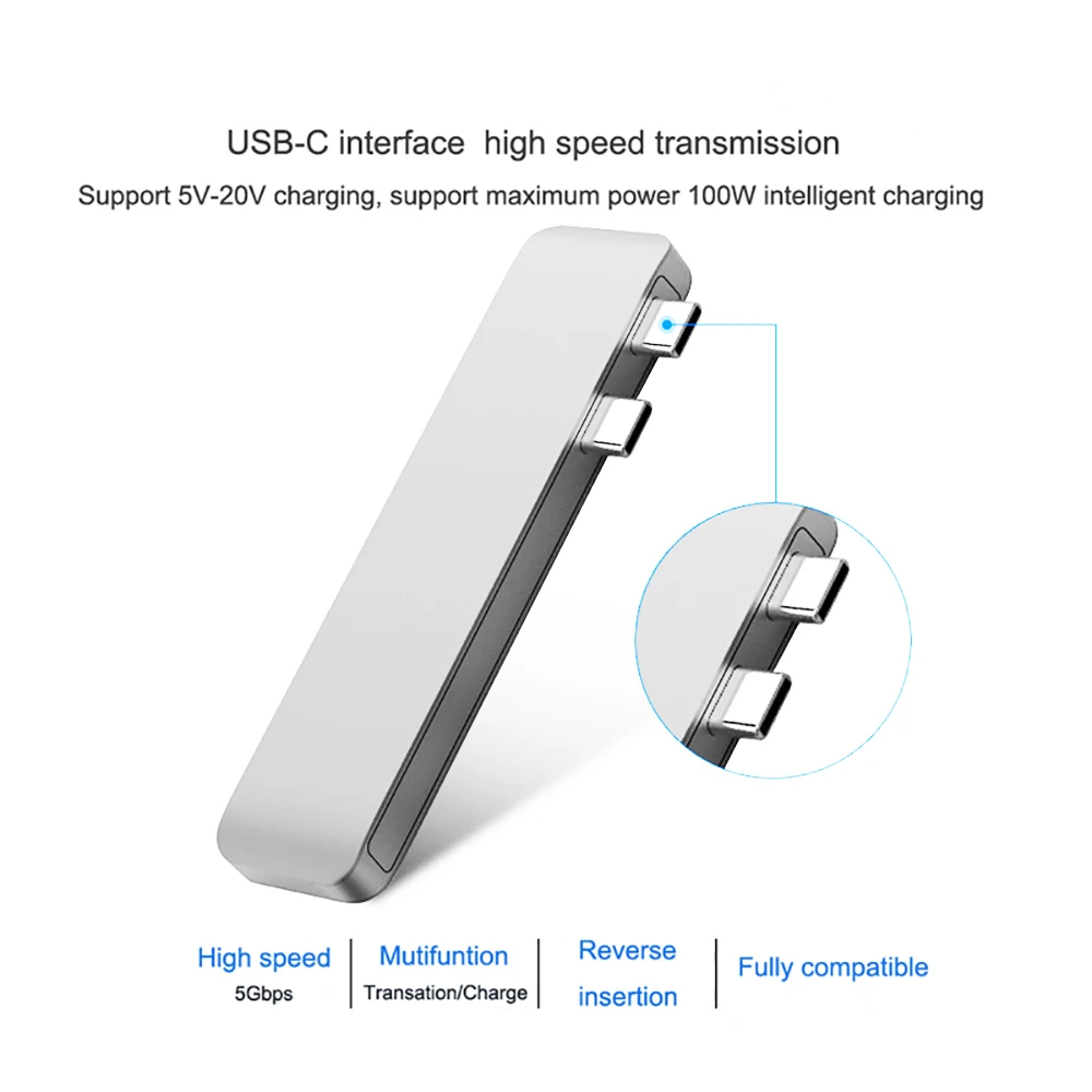 USB C концентратор type C концентратор SD/Micro SD кард-ридер тип-c к USB 3,0 с PD зарядное устройство для MacBook Pro // MacBook Air