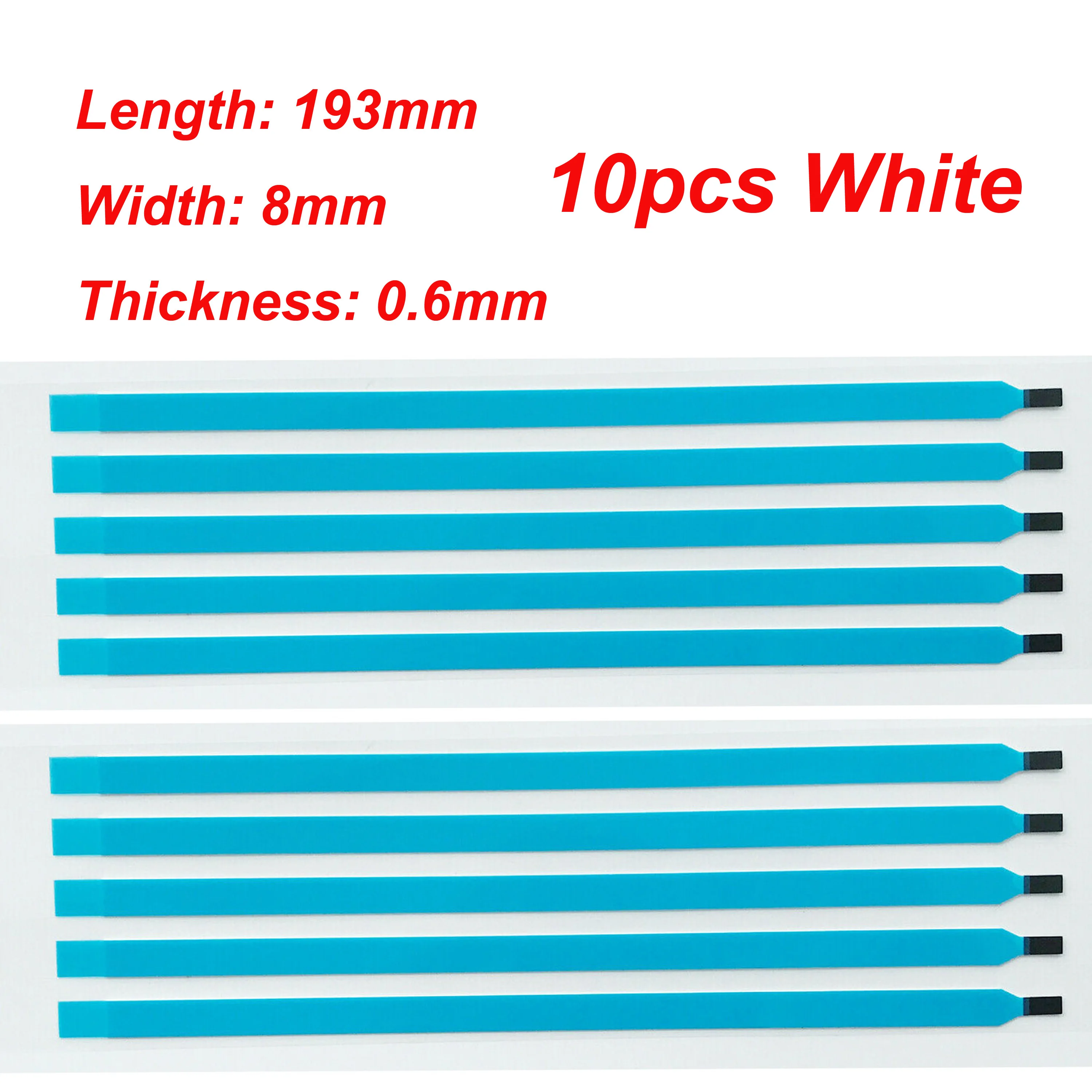 New Pull Tabs Stretch Release Adhesive Strips for LCD Screen with/without Handle-Black/White 10pcs