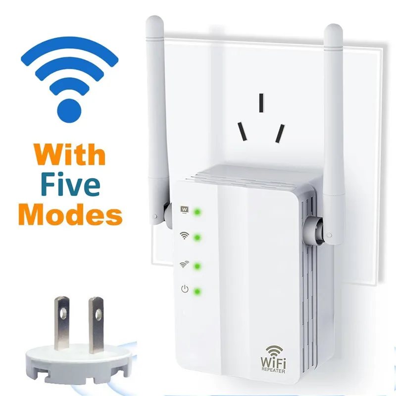 

2.4GHz 300M Wall Plug WiFi Repeater Wireless Receiver Router Signal Booster 802.11n/b/g Network Router for Windows Mac OS