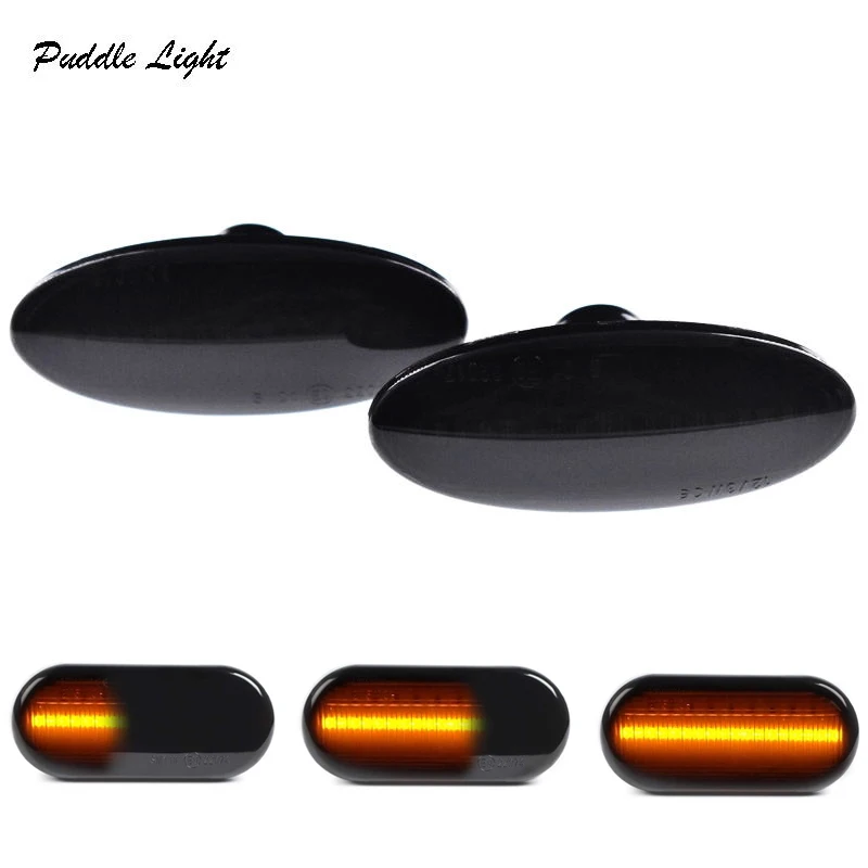 2pcs Led Dynamic Side Marker Turn Signal Light For Nissan Cube Z12 Juke 2011 Leaf qashqai 2011-2013 Benz Smart