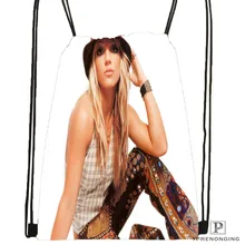 Изготовленная на заказ бритни-Спирс-американская-@ 01 походная сумка на шнурке милый рюкзак для детей(черная спинка) 31x40 см#20180611-02-72