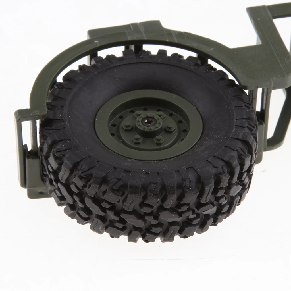 DIY Car Body Parts For WPL B36 B-36 B36K B36KIT 1:16 RC Military Truck Spare Tyre w/ Oil Tank
