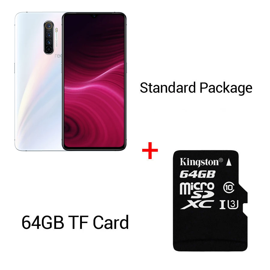 White N 64GB Card CN версия OPPO Realme X2 pro смартфон 6,5 дюймов NFC 4000 мАч 4 камеры Android 9,0 Snapdragon Face ID OctaCore мобильный телефон - Цвет: White N 64GB Card
