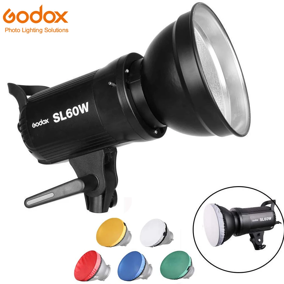 Godox SL-60W светодиодный видео свет 5600K белая версия 60 Вт CRI95+ Qa> 90 непрерывный свет Bowens крепление для студийной записи видео