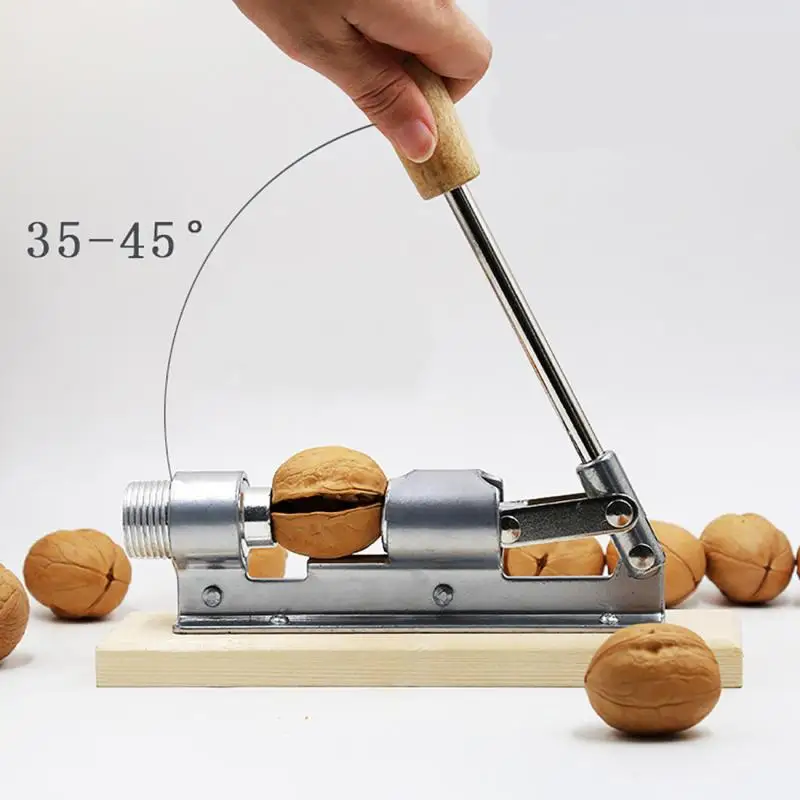 Creative Stainless Steel Quick Walnuts Cracker Sheller Nut Opener Clip Nuts  Crusher Open Fruit Shell Practical Kitchen Tools - Price history & Review, AliExpress Seller - Upors Official Store