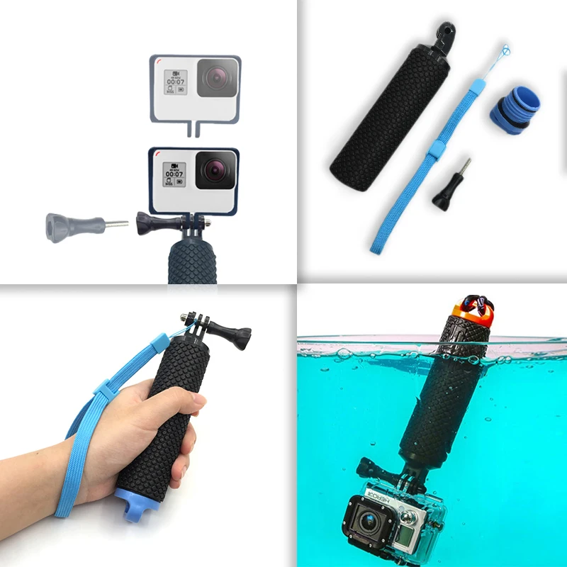 Водонепроницаемая плавающая рукоятка для камеры GoPro Hero 7 Hero 6 5 4 3+ 2 Спортивная Экшн-камера для водных видов спорта Аксессуары для обработчика s