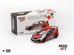 Мини GT 1: 64 Honda Civic Тип R (FK8) 2018 Indoesia Мотор Шоу RHD литой модельный автомобиль