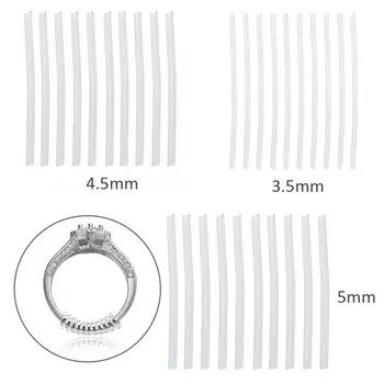 

Perfect Jewelry Tool 10Pcs Transparent Ring Size Adjuster Guard Tightener Reducer Jewelry Resizing Tools Jewelry Adjust Tool