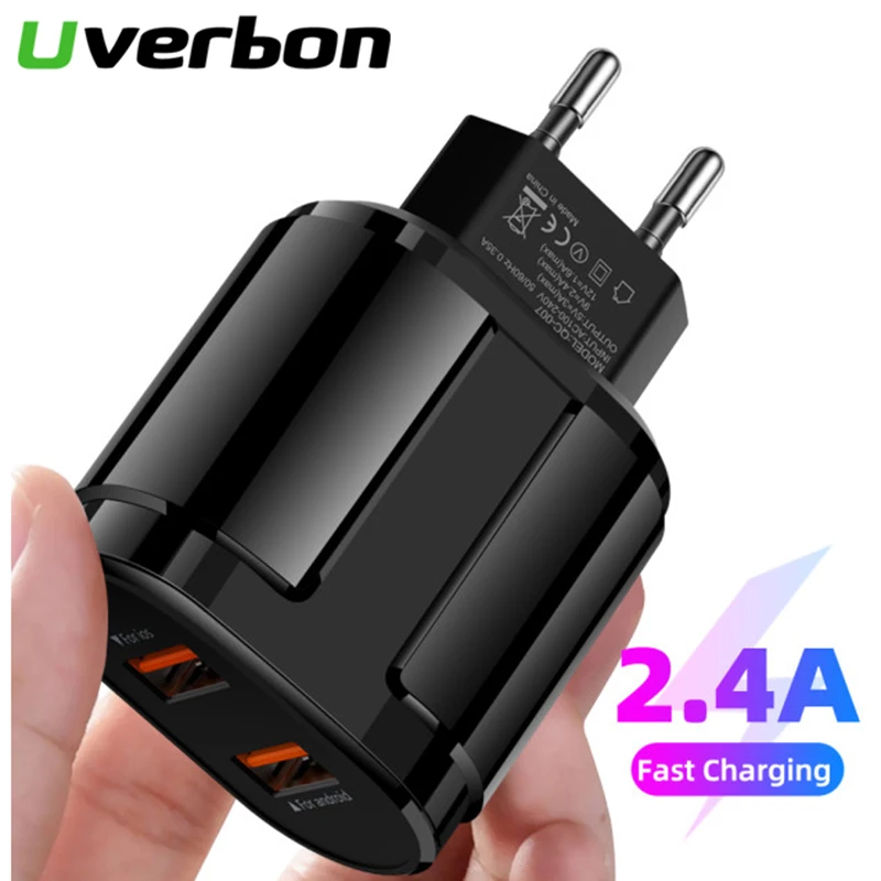 

5V 2.4A USB Charger For Fast Wall Charger Adapter EU/US For Samsung S10 Huawei Xiaomi Fast Charger For Android