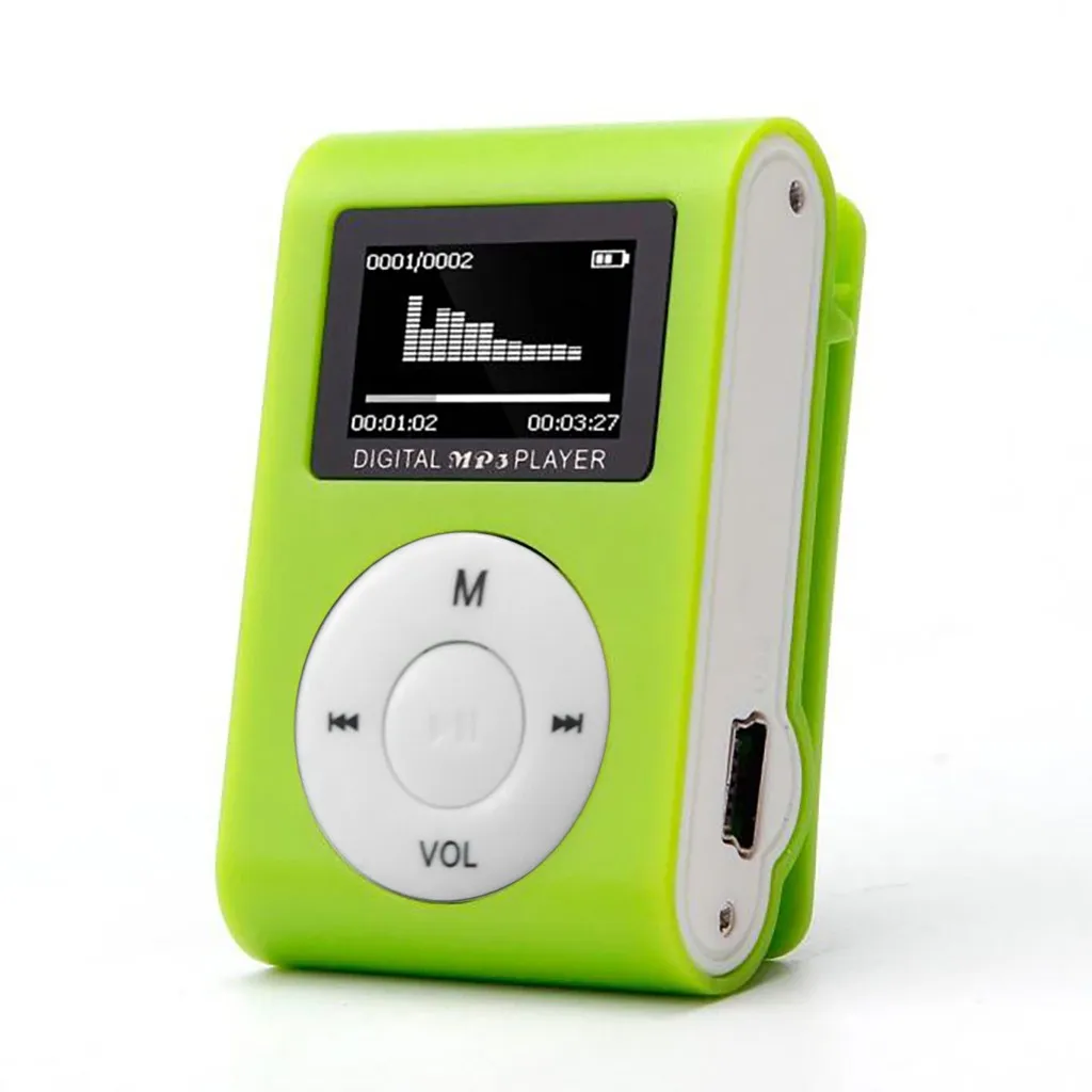 Mini MP3 player USB Clip Music Players LCD Screen Support 32GB Micro SD TF Card Sports Music Player Fashion Walkman In Stock 