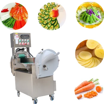 

Practical Commercial Slicing machine Fully Automatic food Slicer Electric Stainless Steel vegetable cutter