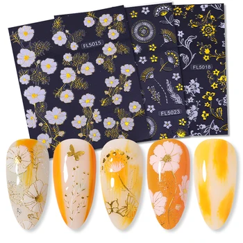 

1 Pcs 3D Nail Sticker Butterfly Pattern Nail Decals Summer Popular Stamping Series Nail Art Decorations DIY Design