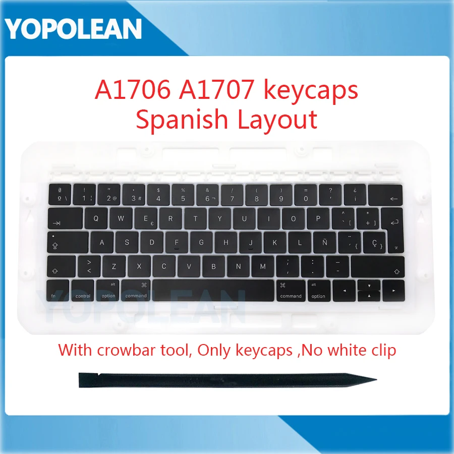 Оригинальные испанские клавиши SP для клавиатуры колпачки клавиш Macbook Pro Retina 13