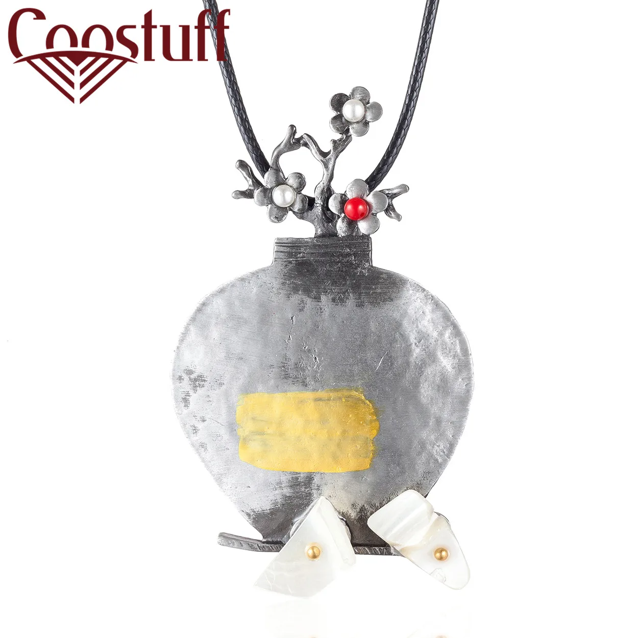 

New Vintage Long Necklace Women Jewelry statement necklaces & pendants Vase Pendant collares mujer choker kolye bijoux femme