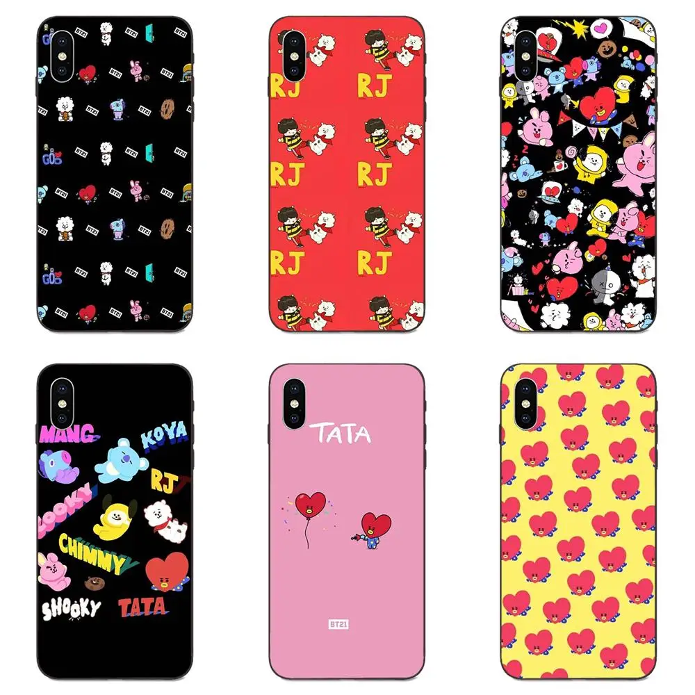 

TPU Mobile Phone Case Cover For Galaxy A8 A9 Star Note 4 8 9 10 S3 S4 S5 S6 S7 S8 S9 S10 Edge Lite Plus Pro G313 Bt21 Cartoon