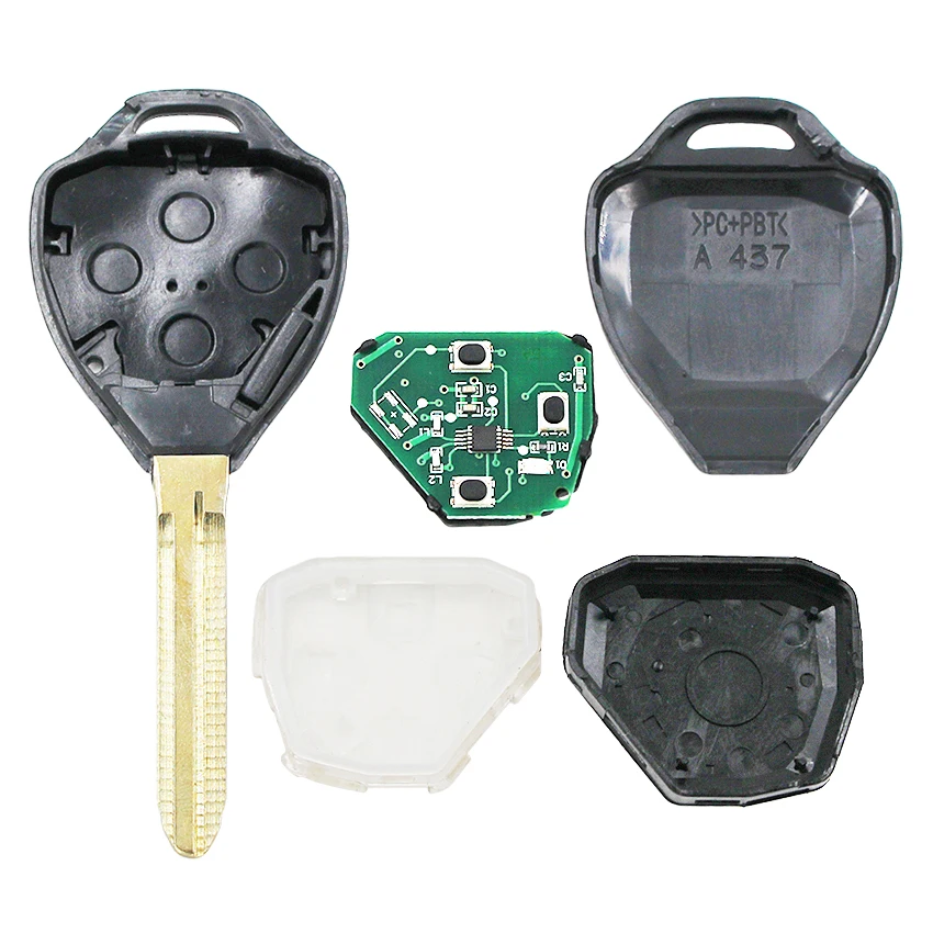 3 кнопки полный дистанционный брелок 433 МГц 4D67 чип для Toyota Camry 2006-2010