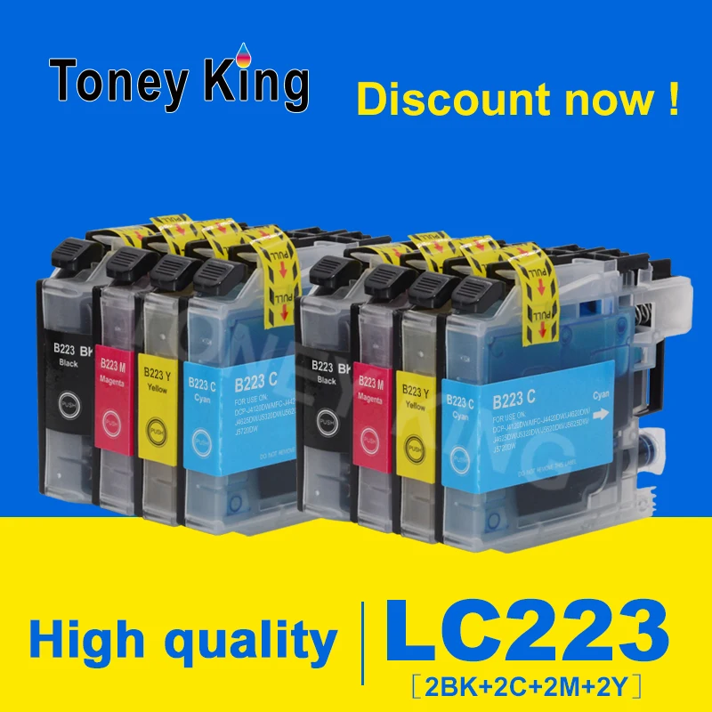 4PK LC223XL Compatible Ink Cartridge for Brother DCP-J4120DW ,  J562DW，J480DW , J680DW , J880DW，J4420DW , J4620DW Printer - AliExpress