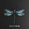 Large embroidered animal patches Carp venomous snake Dragonfly Butterfly big patch Jackets loose coat Decorative iron stickers ► Photo 3/5