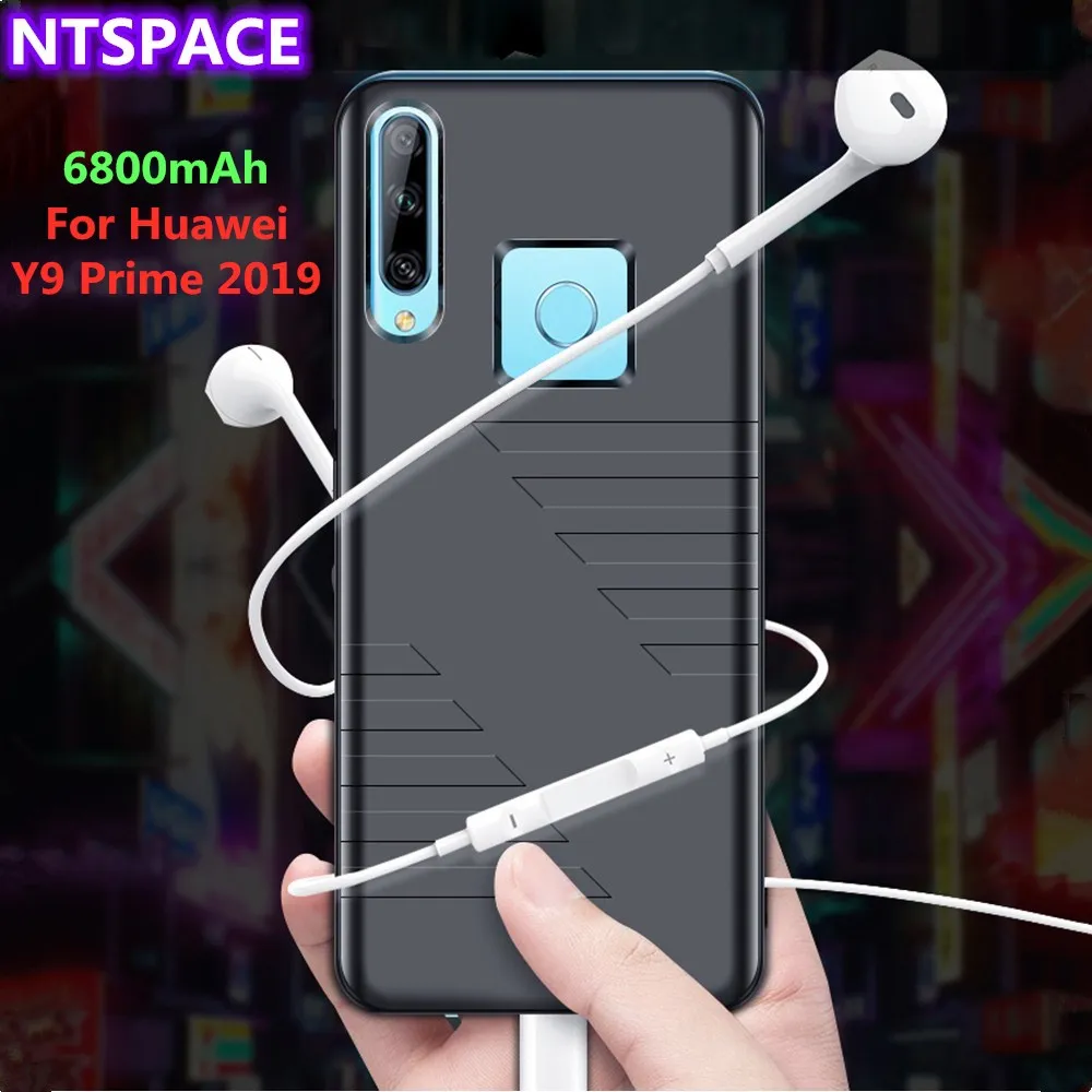 6800 мАч Расширенный телефон батарея мощность чехол для Huawei Y9 Prime 2019 Power Bank Enjoy 10 плюс