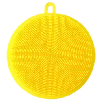 

Multifunction Silicone Sponge Bowl Cleaning Brush Scouring Pad Silicone Dish Sponge Kitchen Pot Cleaner Tool