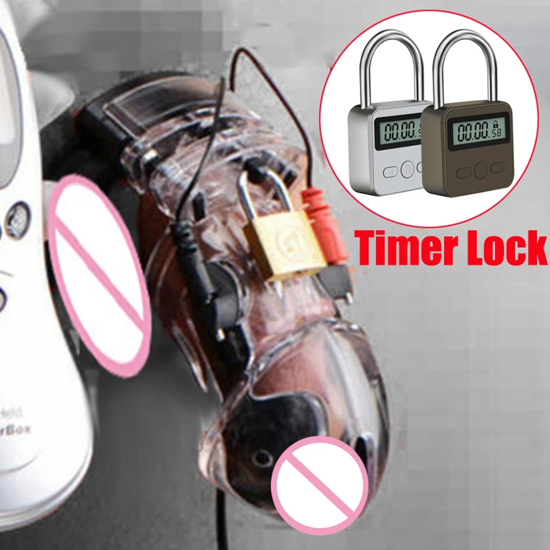 Electric Shock CB6000 Cock Cage Sex Ball Stretcher BDSM Timer Lock Chastity Belt Penis Ring SM Male Tools Electro Stimulator | Красота и