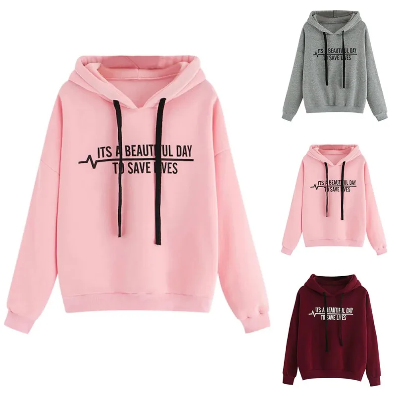 Women Spring Warm Casual Hoodie Winter Fleece Pullover Hoody Thick Loose Women Hoodies Sweatshirt Female