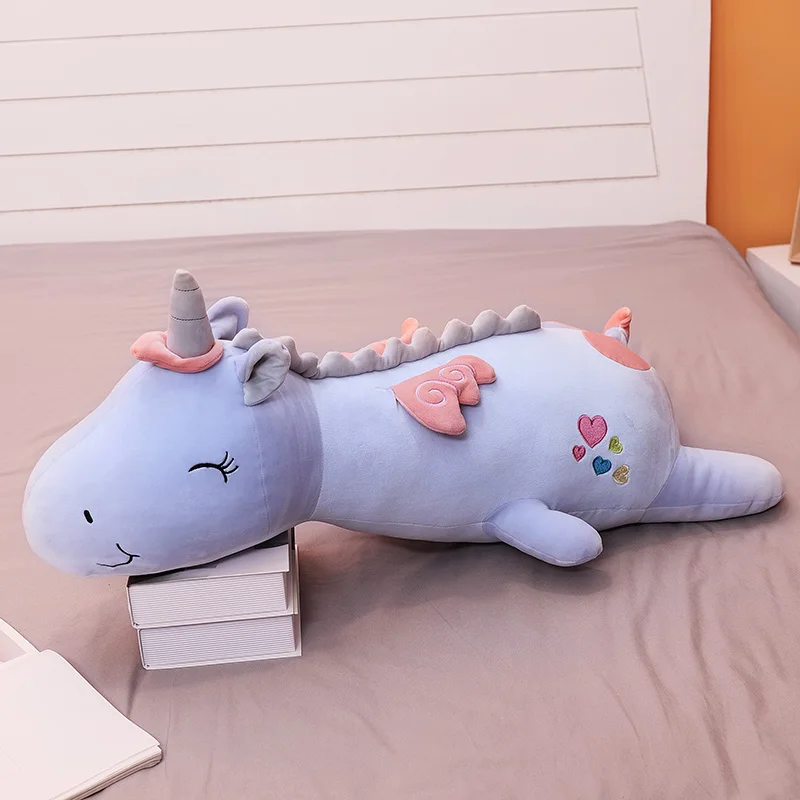 Плюшевые игрушки единорога Мягкие плюшевые подушка для сна кукла Peluche Unicornio детей