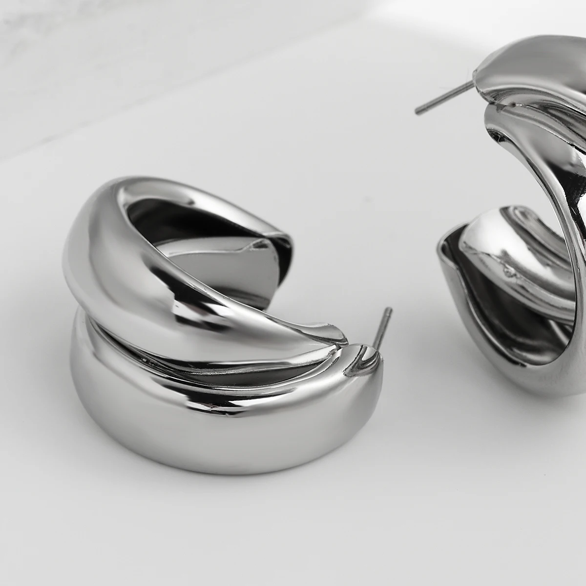 AENSOA-pendientes de aro geométricos para mujer, aretes redondos, Color dorado, Estilo Vintage, fiesta de boda, joyería 2022