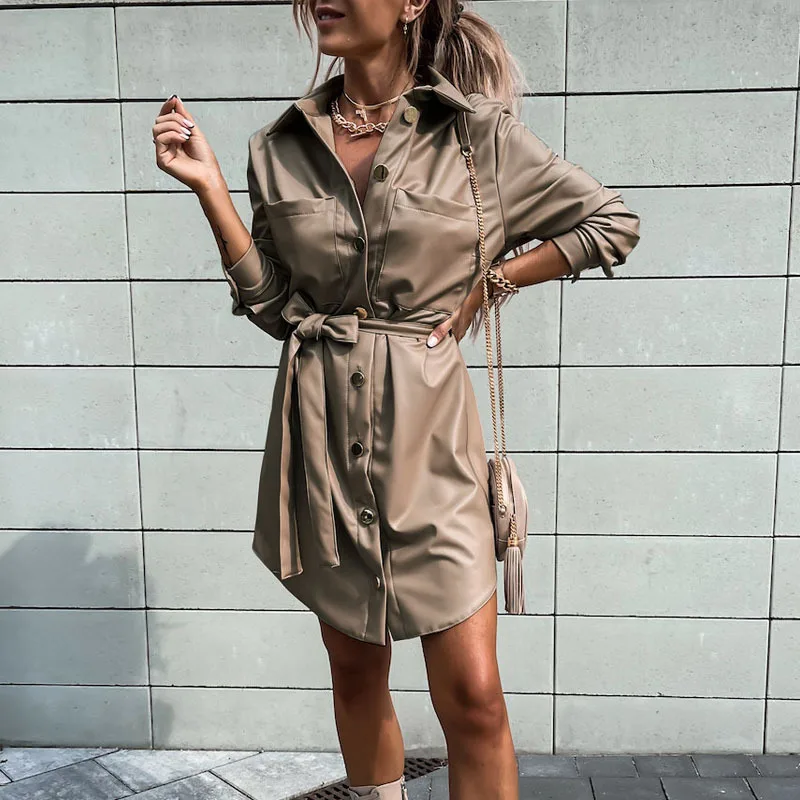 Рисунок 4 - Женское платье из ПУ кожи