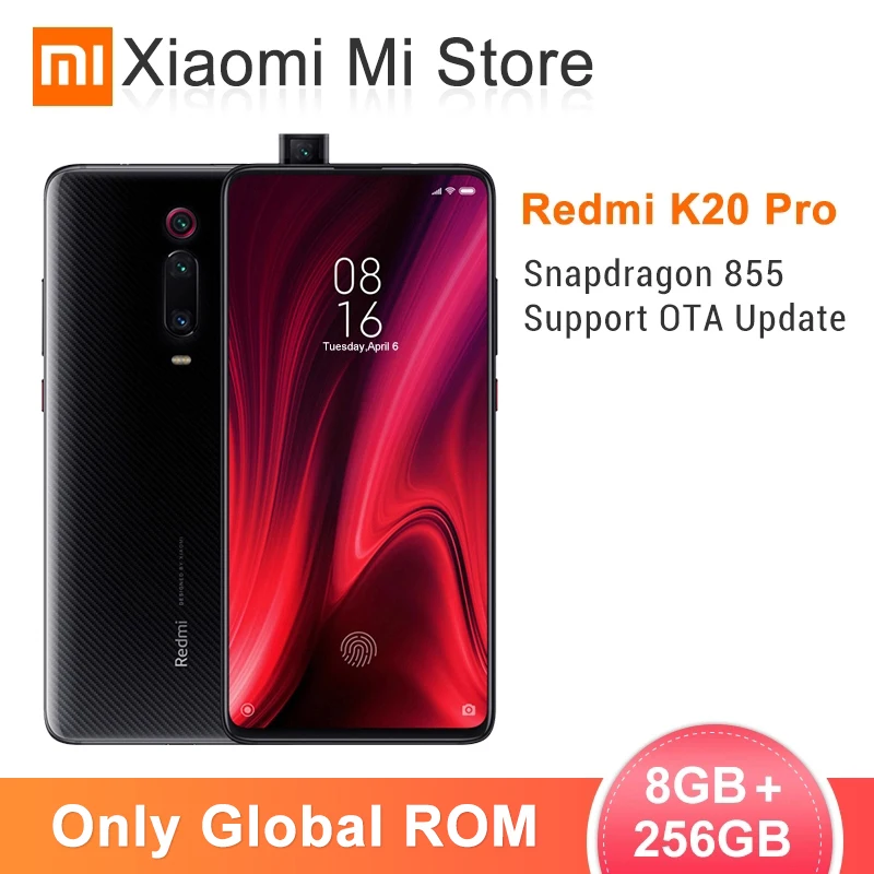 Xiaomi Redmi K20 Pro, 8 ГБ ОЗУ, 256 Гб ПЗУ, Snapdragon 855, четыре ядра, 6,39 дюймов, 48 Мп+ 20 МП, 4000 мАч, 2340x1080, FHD