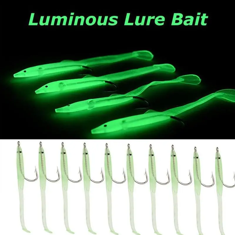 

Fishing Lures Small Package Easy to Carry Luminous Hook with Fluorescent Light Emitting Lure Bait Fishing Tackle Hook Pesca