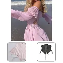 

Practical Women Waistband Boned Slim Fit See Through Women Corset Bustier Waist Corset