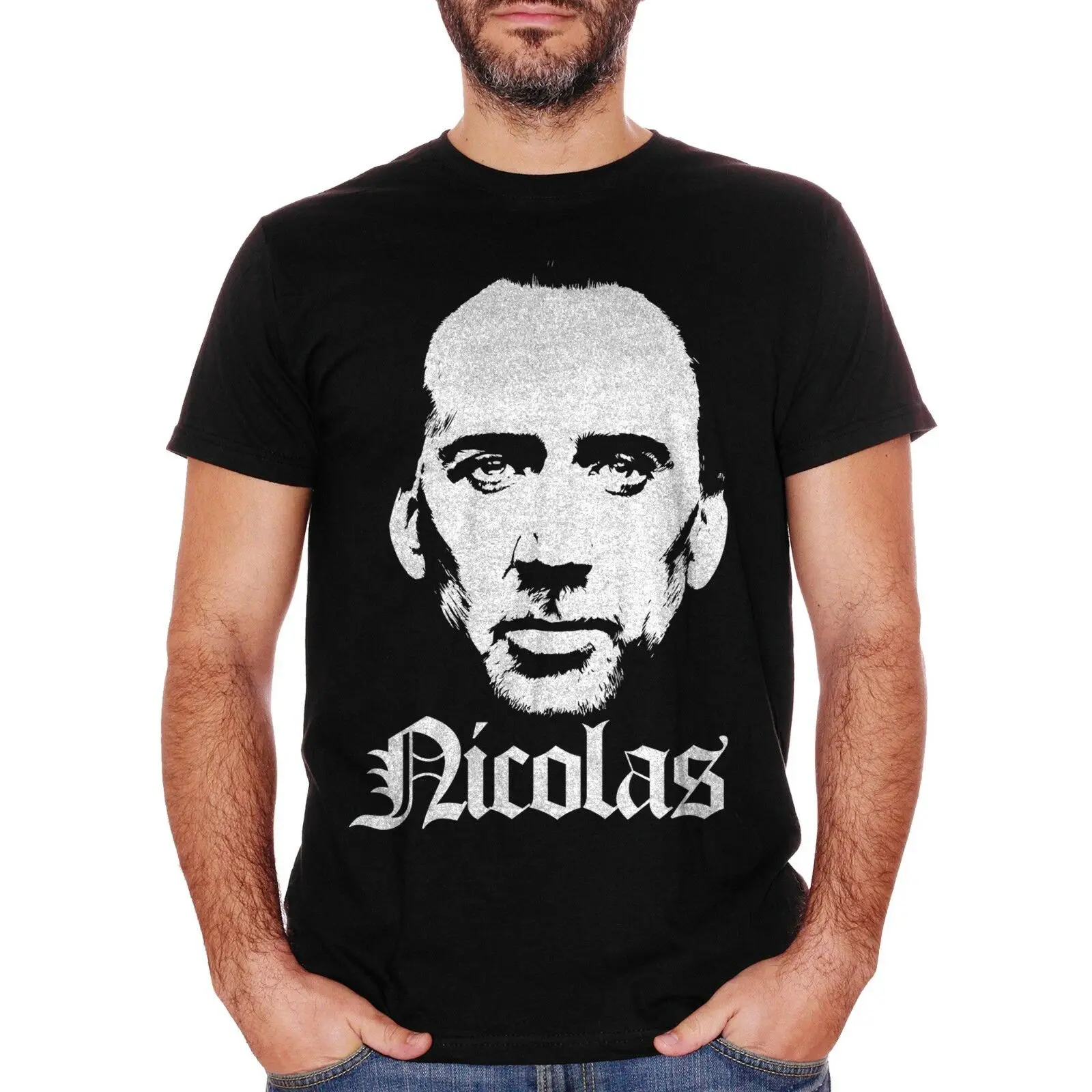 Футболка CUC Nicolas Cage Coppola фильм Брэд Питт Траволта Homme индивидуальные футболки |